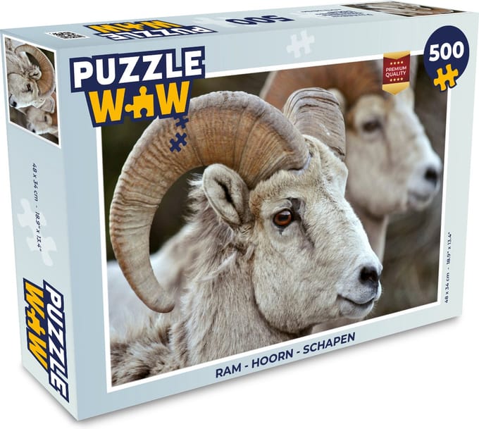 Puzzel Ram - Hoorn - Schapen - Legpuzzel - Puzzel 500 stukjes