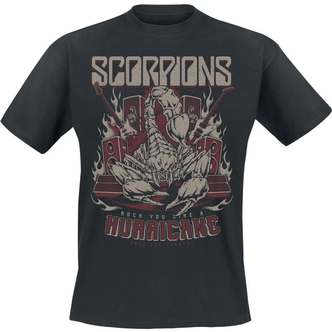 Scorpions Hurricane 40th Anniversary Heren T-shirt - zwart - XL