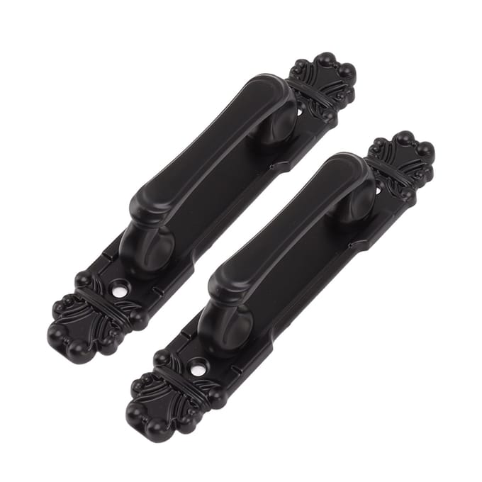 2 stuks Zwarte Heavy Duty Deurklink Eenvoudige Installatie Modieuze Deurklink 165mm 6.5in Lengte