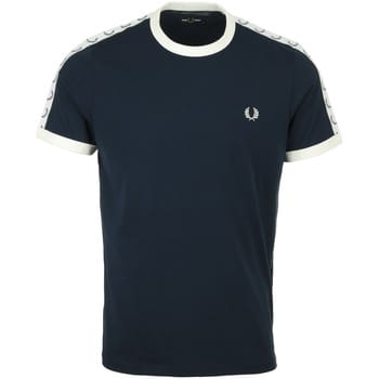 T-shirt met contrasterende rand en band Fred Perry