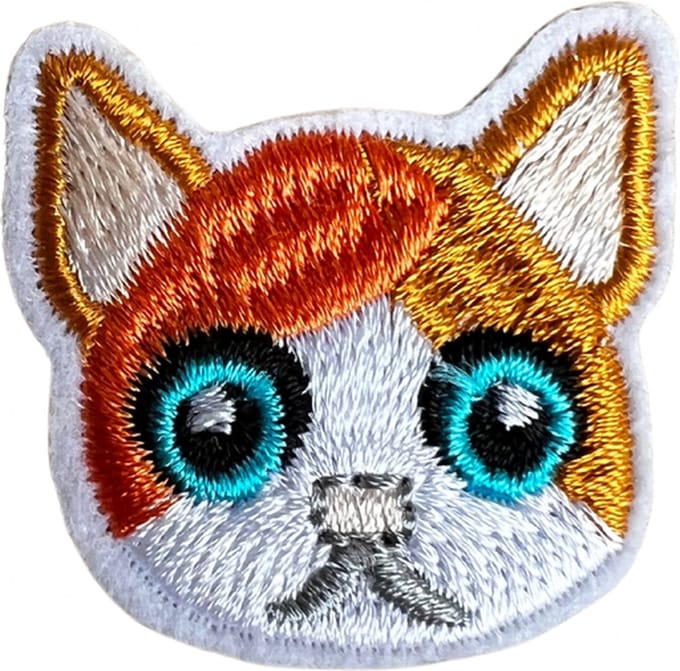 Poes Kat strijk embleem - patch - patches - stof & strijk applicatie - Iron on [ Carnaval ]