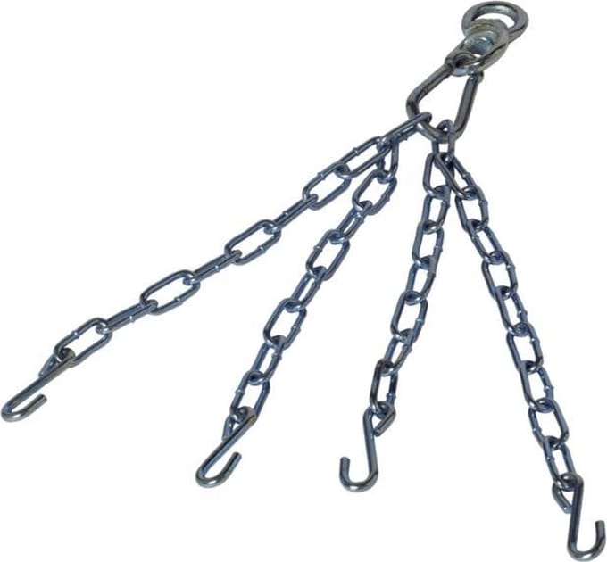 Bokszak ophangketting met wartel