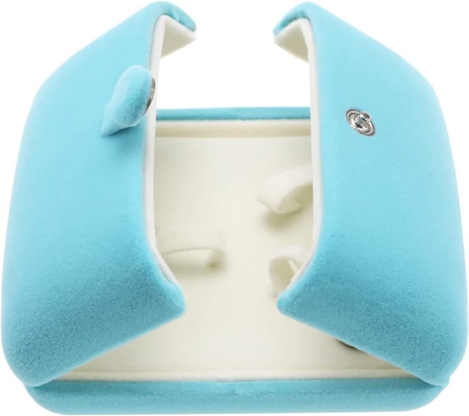 Fluwelen Dubbele Open Armband Doos - Sieraden Gift Organizer voor Verloving en Bruiloft
