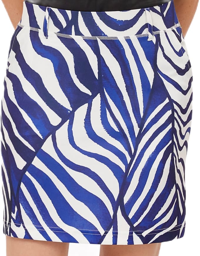 Func Factory dames Rokje Milly blue zebra met binnenbroekje maat S
