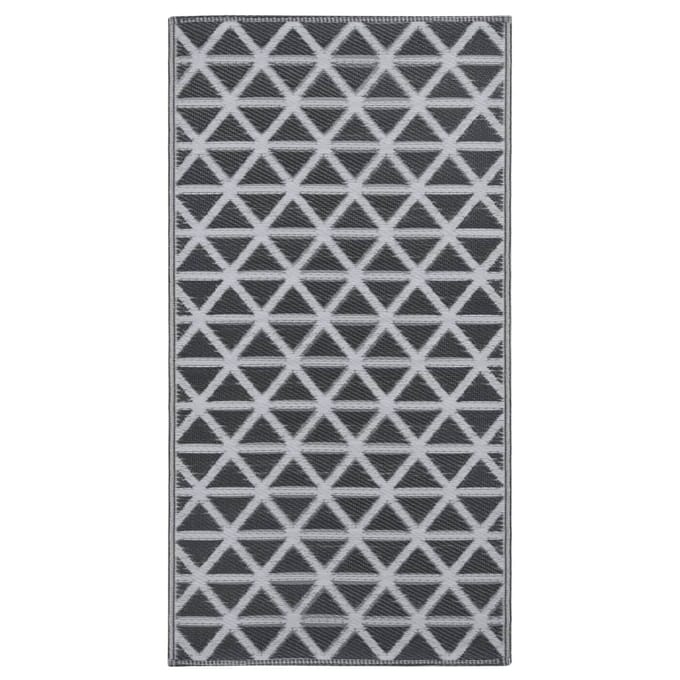 vidaXL - Buitenkleed - ARAKIL - 190x290 - cm - PP - zwart