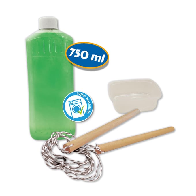SES Creative Mega Bubbles Bellenblaas Limited Edition met Bellenblaastool - 750 ml - Vanaf 5 Jaar - Goed Uitwasbaar - Schoencadeautjes Sinterklaas