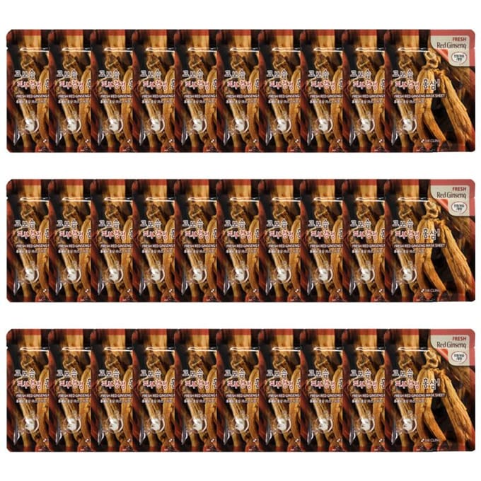 3W CLINIC Fresh Red Ginseng-maskervel (3 opties) #10 Sheets black