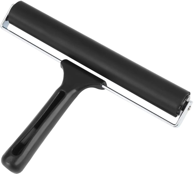 Dailygoods- Rubber Brayer 20cm - Roller - Borstel - Inking Tool - Olieverf - Kunstgereedschap - Hoogwaardige kwaliteit - Afdrukroller
