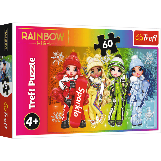 Trefl Rainbow High Vrolijke Poppen Legpuzzel - 60 stukjes - Vanaf 4 jaar