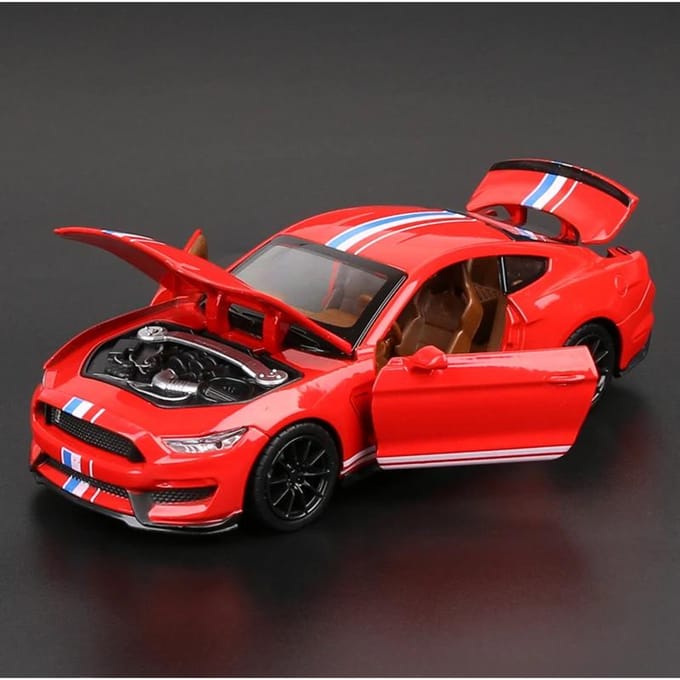 1:32 Simulation Élevée Supercar Mustang Shelby Gt350 Modèle de Voiture Alliage Tirer en Arrière Jouet Voiture Enfant 4 Portes Ouvertes Cadeaux pour Enfants Bébé
