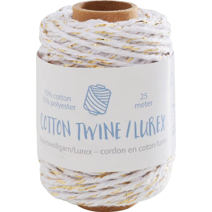 Katoenen koord "Twist" - Wit