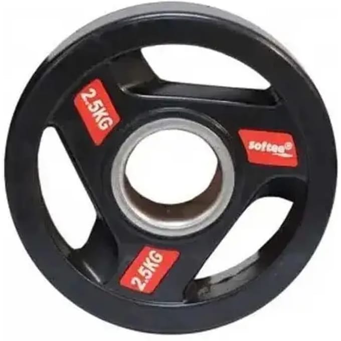 Softee Olympische Schijf 2.5kg Zwart 2.5 kg