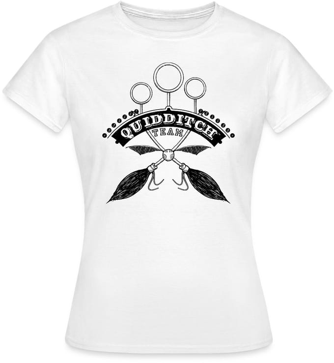 Harry Potter Quidditch Team black T-Shirt Dames