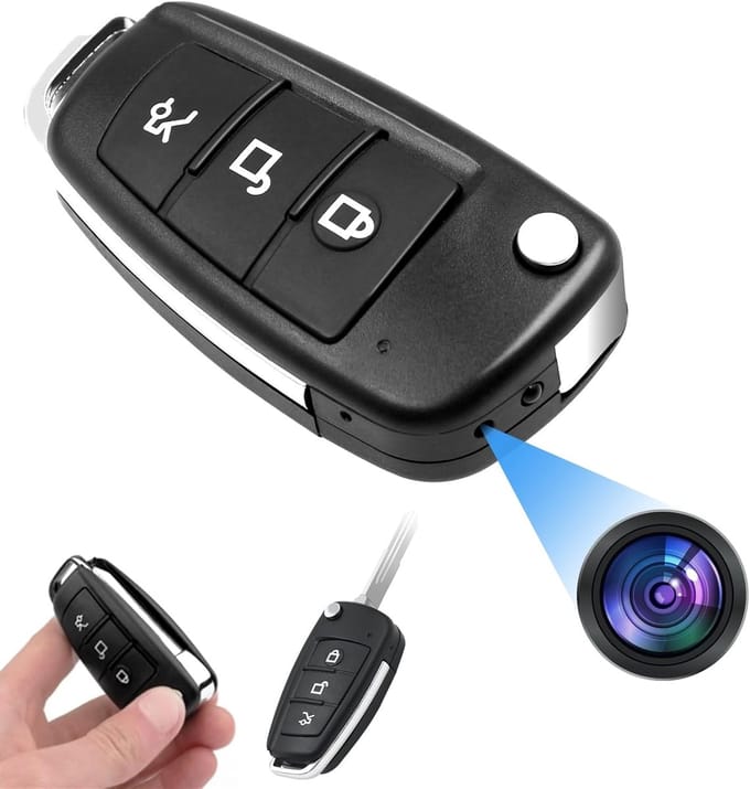 Spioncamera - Verborgen camera - Video opname - Bewegingsdetectie - 7x3x2 cm - Zwart