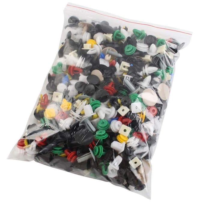 Universele Gemengde Auto Bevestiger Bumper Deurpaneel Spatbordvoering Clips Bevestiger black
