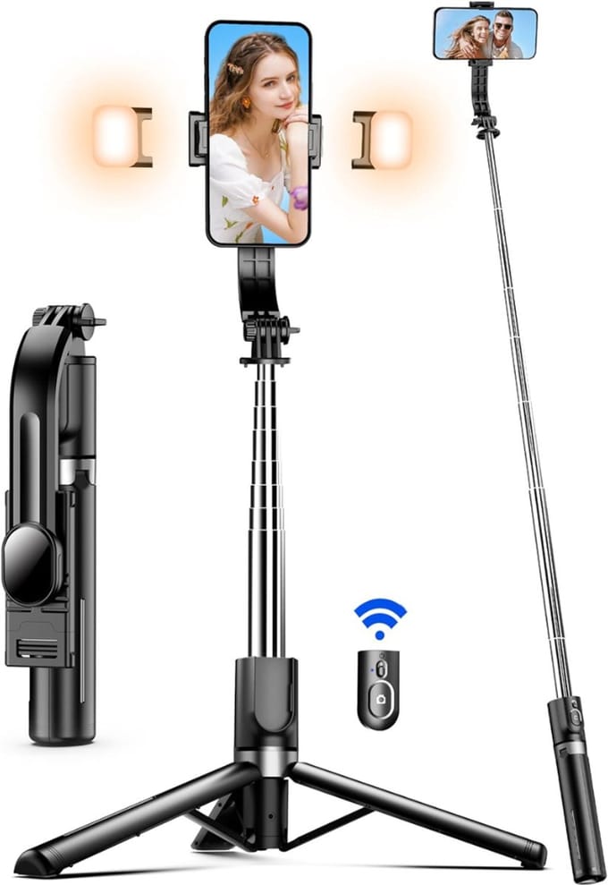 CLGP® Selfiestick – Selfie Statief – Telefoon Tripod