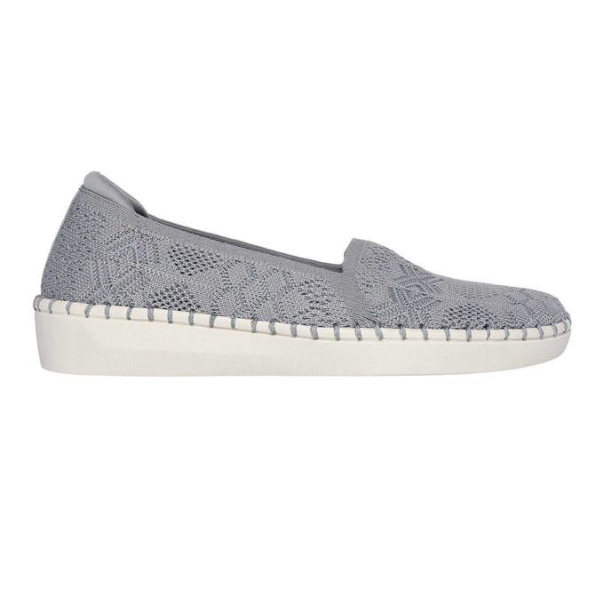 Skechers Dames Sepulveda Haakwerk Sneakers (Grijs)