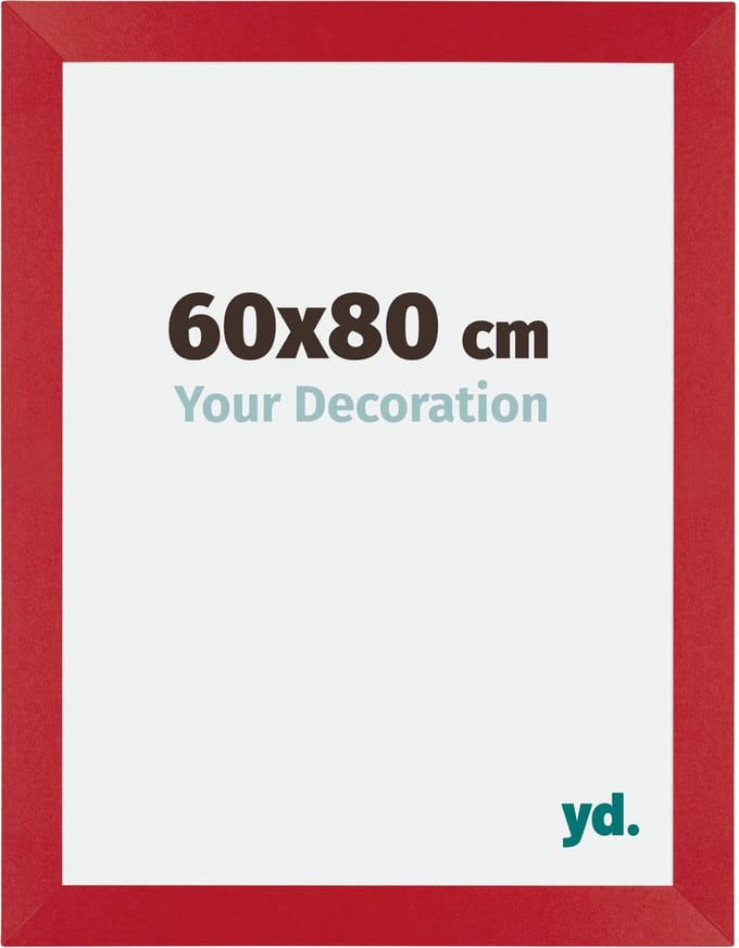 Your Decoration - Fotolijst 60x80 cm - MDF - Rood - Mura