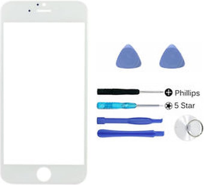 Apple iPhone 6 (klein model) 4.7 inch wit glas met reparatie-set