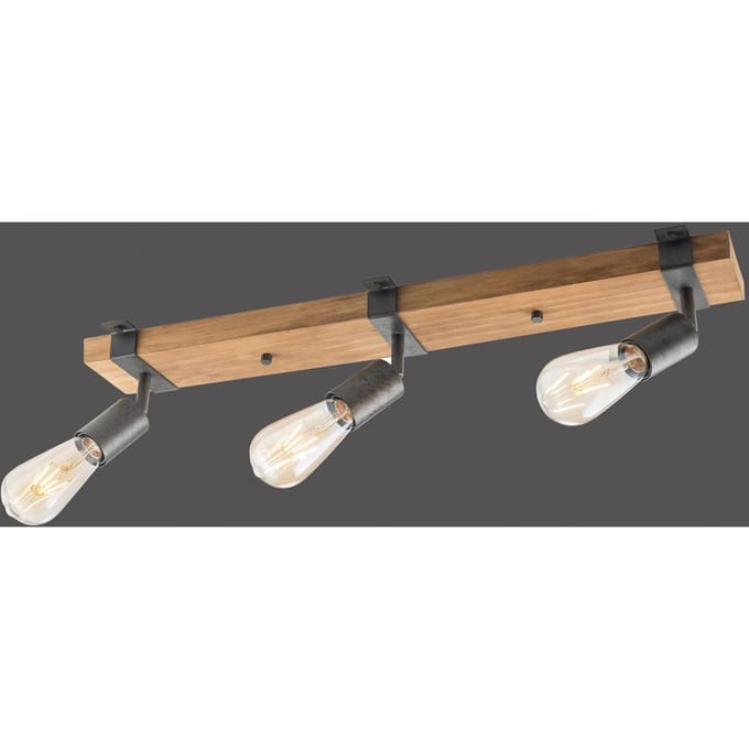 JUST LIGHT. GmbH Plafondlamp Slat, zwenkbaar, 3-lamps