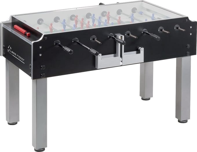Garlando Voetbaltafel Class Indoor - Zwart - Grijs - Kickertafel - Voetbaltafel