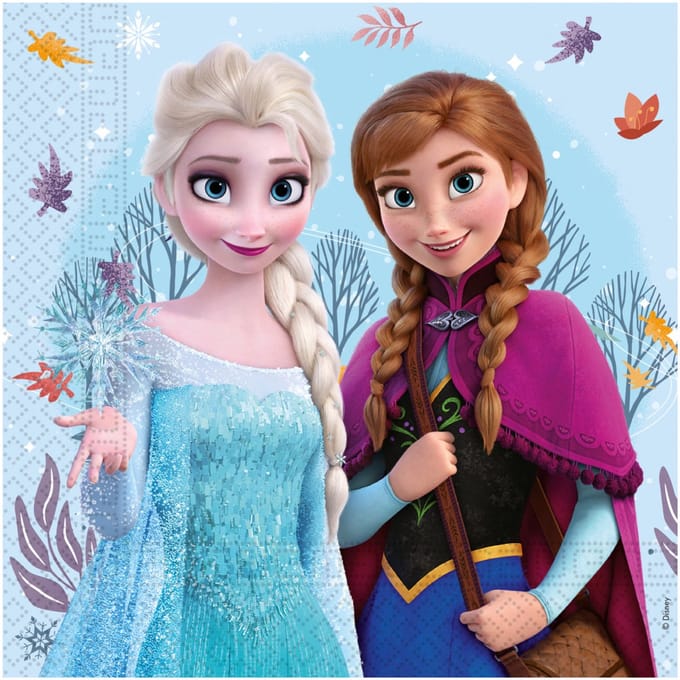 Globos Paper Napkins 33x33cm Frozen Idyllic Wonder - 20 pcs.