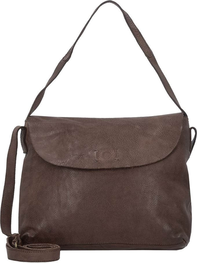 HAROLD'S Leren Schoudertas Submarine Shoulderbag Brown Donkerbruin