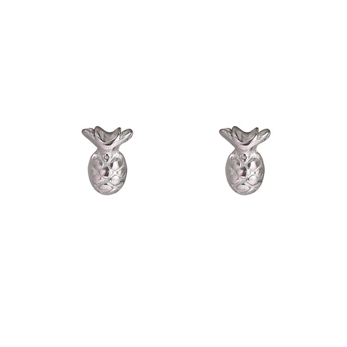 Go Dutch Label Oorknoppen Fish Stud Zilverkleurig