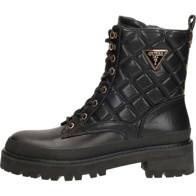 Guess Badae Legerkisten Gewatteerd Dames Boots - Zwart - Maat 41
