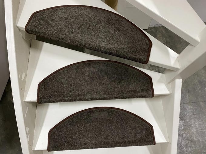 Trapmatten Twist- 56 x 20 cm- Bruin- 15 stuks
