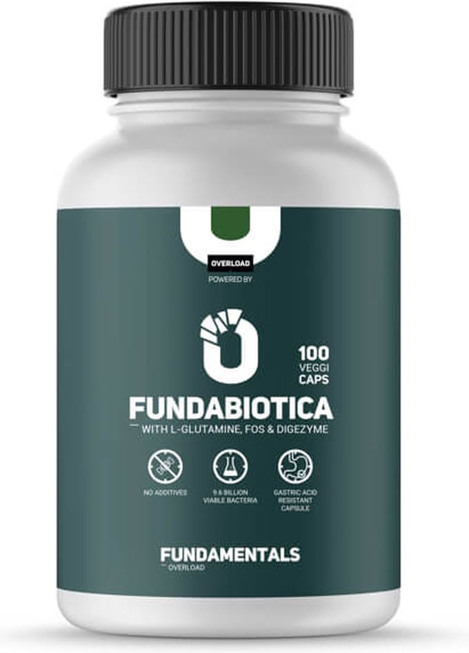 Fundamentals biotica supplementen - Met L-Glutamine, FOS & Digezyme - 100 Veggi Caps