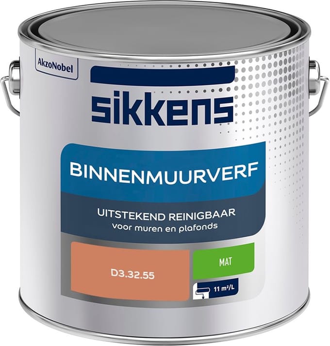 Sikkens - Binnenmuurverf Mat - D3.32.55 - Mengverf - 2,5 L
