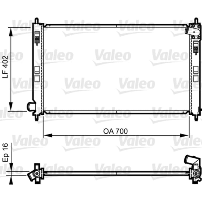 Radiator, motorkoeling VALEO 735575