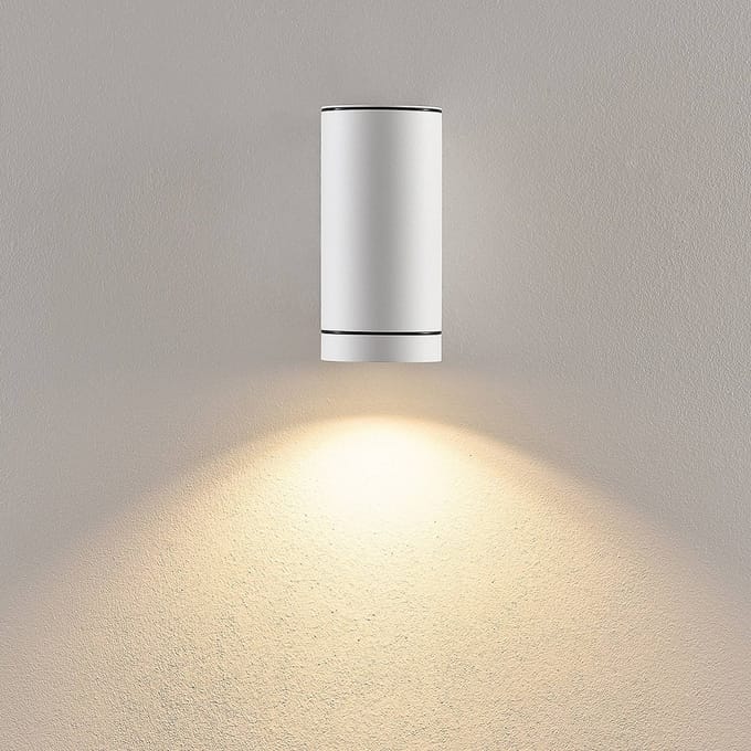 Deko-Light Buitenwandlamp ShoreLine Pro Round, wit, GU10