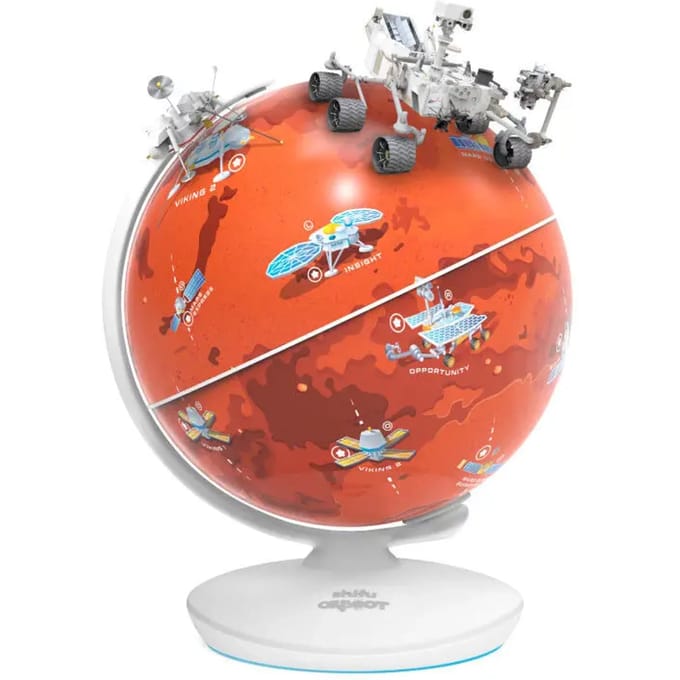Orboot Planet Mars - AR globe - by PlayShifu (met app): Interactief, Educatief, Augmented Reality Globe - STEM speelgoed voor kinderen van 4 - 10 jaar - Multi kleur