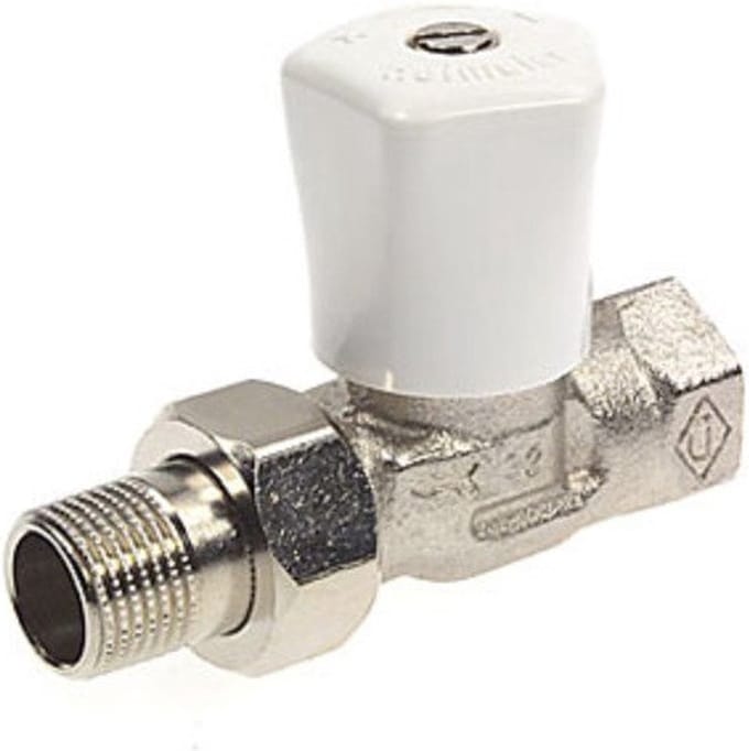 Heimeier - Radiatorafsl Mikrotherm DN10 G3/8 - recht