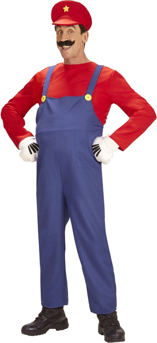 Loodgieter Mario | Man | Large | Carnaval kostuum | Verkleedkleding