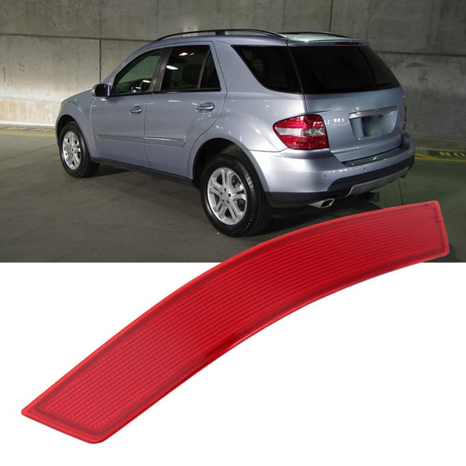 Auto Achterbumper Reflector Past voor Mercedes Benz W164 ML320 ML500 ML350(Links ) brown