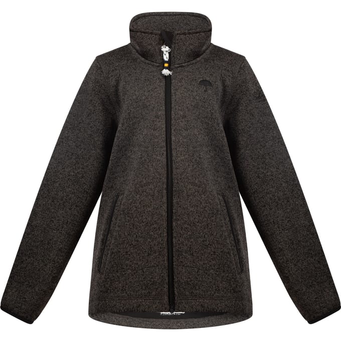 Schmuddelwedda Gebreide fleece jas Meisje grijs melange