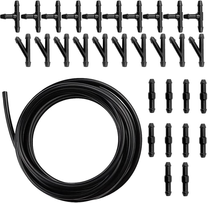 Dailygoods- Ruitensproeierventiel 400 cm - Reparatieset - Slang - 30