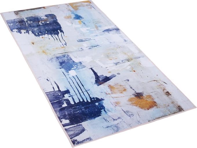 ADAPAZARI - Laagpolig vloerkleed - Lichtblauw - 80x150 cm - Polyester