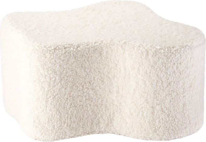 Pouffe Cloud White White