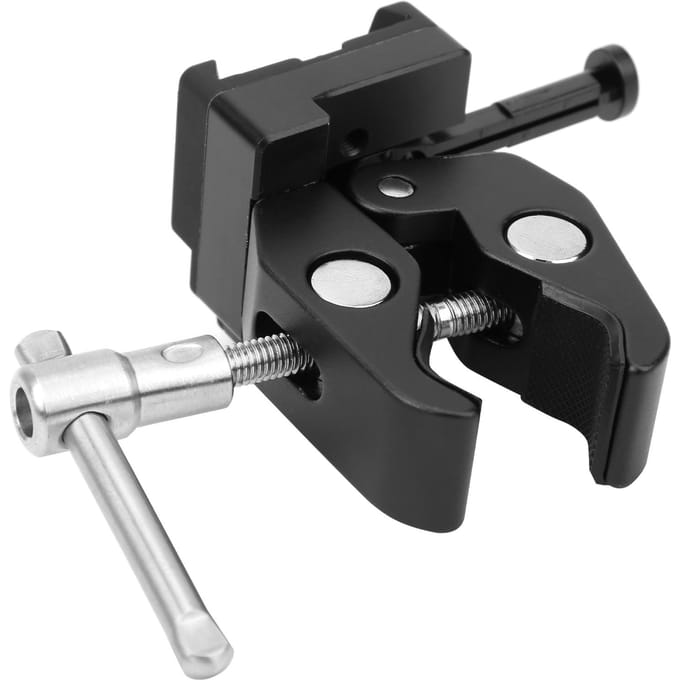 Camera V-Mount Batterijklem Adapterplaat voor Montage op Lampstatief Bureau black