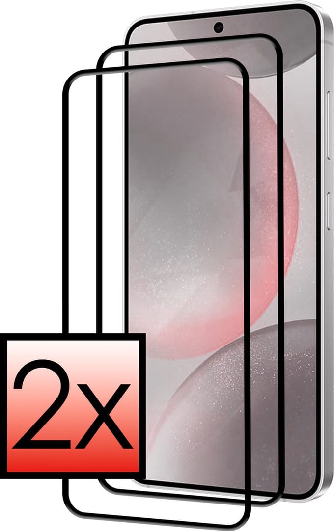 Screenprotector - 2 Stuks - Geschikt voor Samsung Galaxy S24 Plus - Full Cover - Beschermglas - Gehard Glas - Tempered Glass - Screen Protector