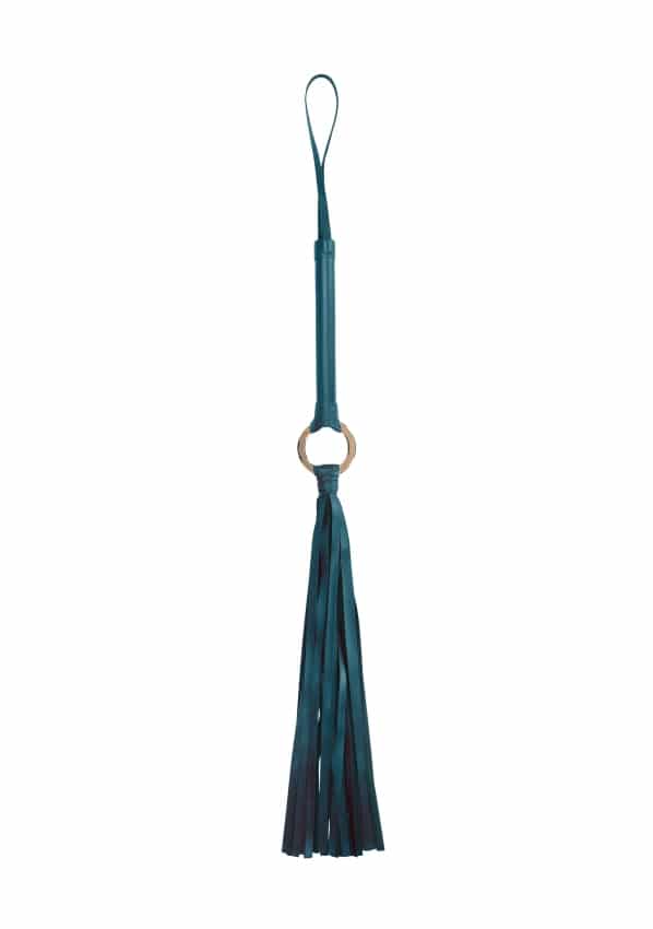 Ouch Halo - Kunst lederen Flogger - Groen