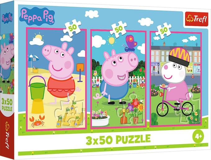 Puzzel - 3x50 - De kracht van vriendschap / Peppa Pigmix 70% 34877