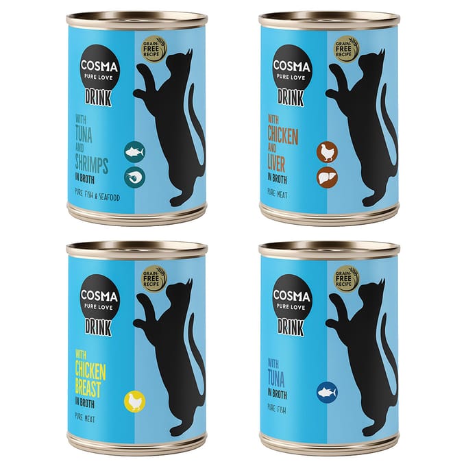 6x100 g Cosma Drink Mix Katten Natvoer