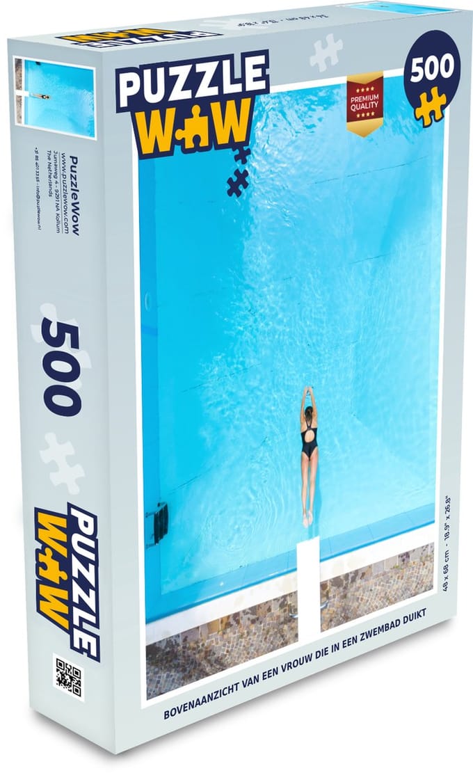 Puzzel Zomer - Zwembad - Water - Legpuzzel - Puzzel 500 stukjes