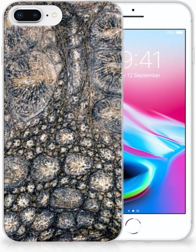 Apple iPhone 7 Plus | 8 Plus TPU Hoesje Krokodillenprint