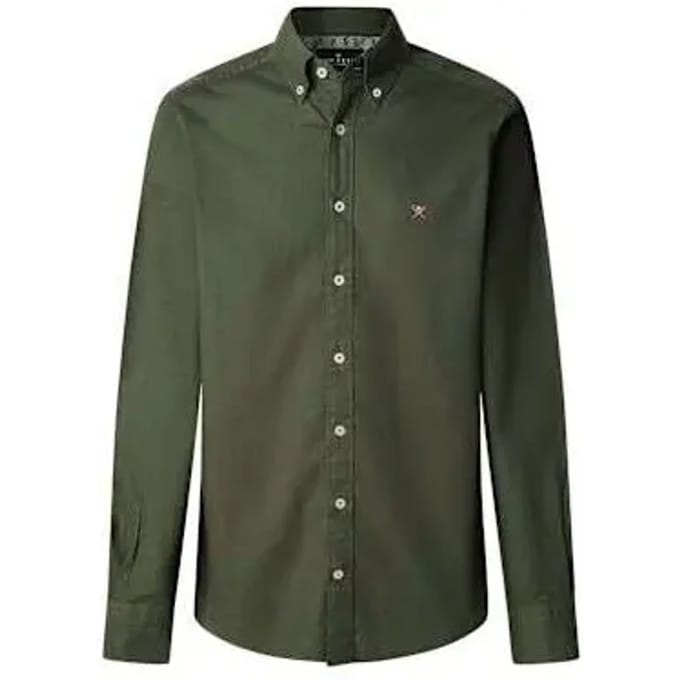 Shirt met lange mouwen Hackett Essential GMD Linen BRPT